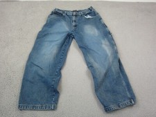 Vintage Bugle Boy Jeans Mens W 36 L 30 Blue Carpenter Baggy Workwear 90s