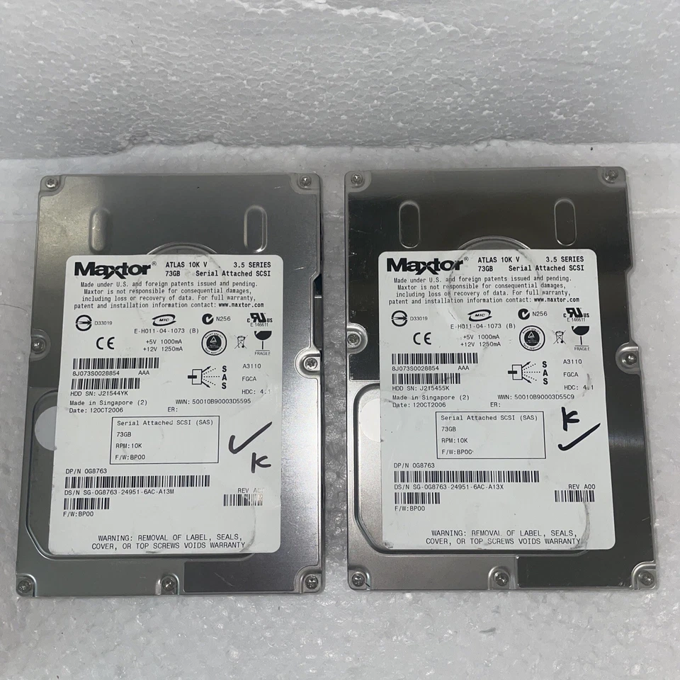 1 x Maxtor 0G8763 73GB ATLAS 10K V SAS Internal Hard Drive - Image 3 of 4