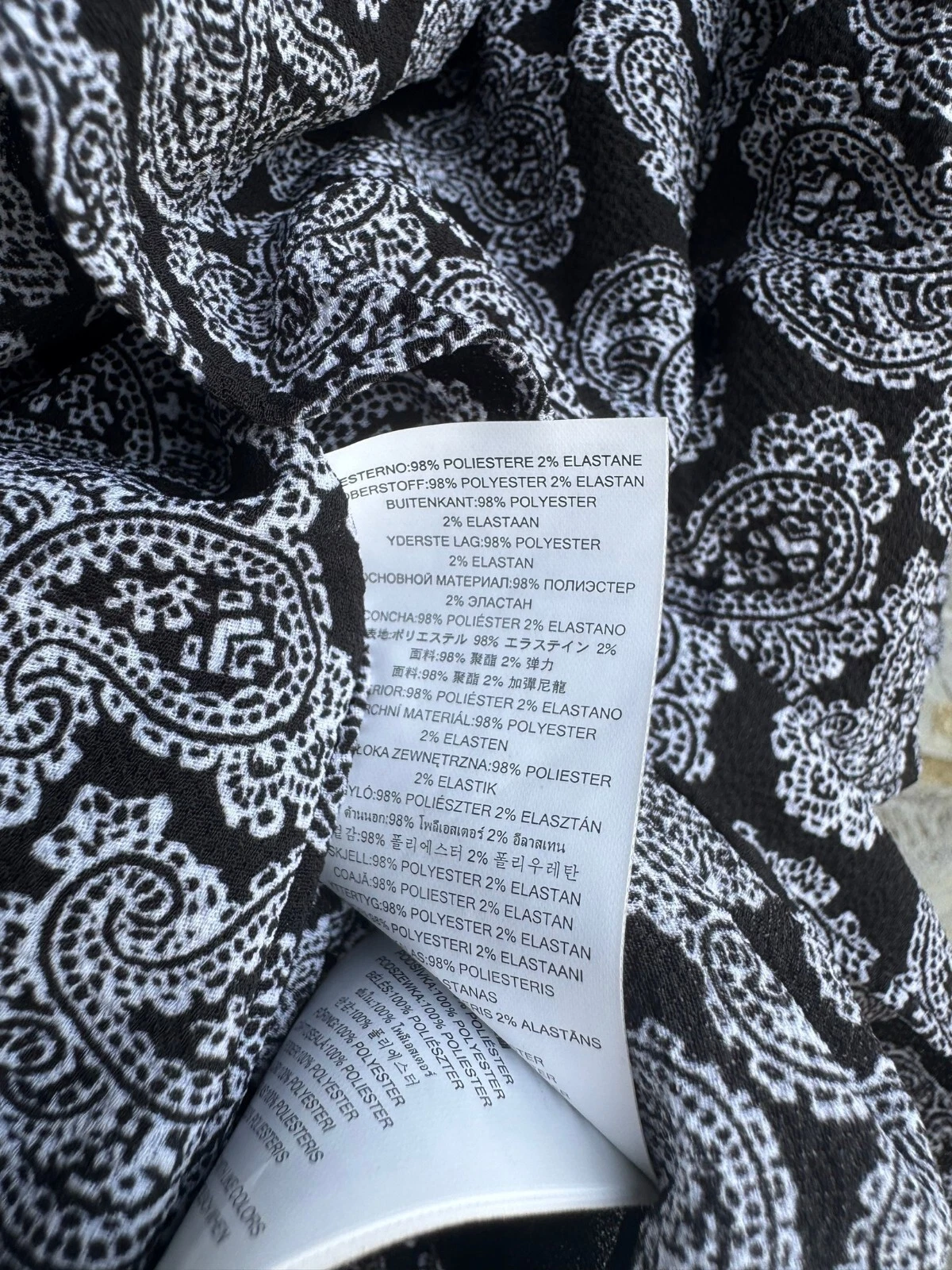 Mini abito donna Michael Kors stampa floreale spalle scoperte taglia XS