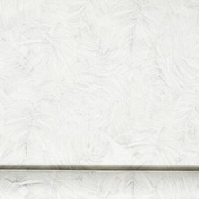 Image of White Leaf Wallpaper Silver Grey Shimmer Slightly Imperfect Bedroom Living Room