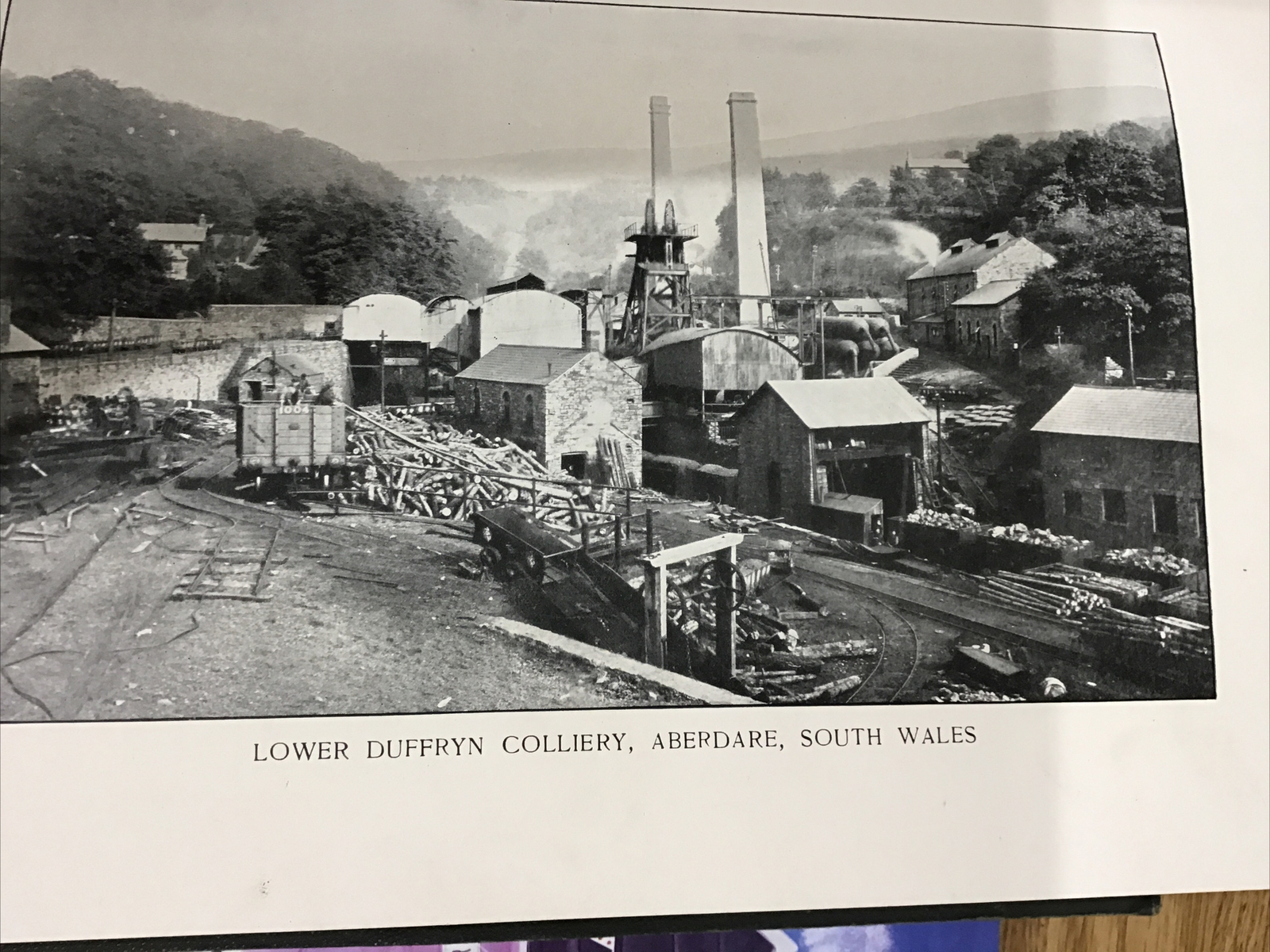 Coal Mining Antique Print 1912 Lower DUFFRYN Colliery Aberdare