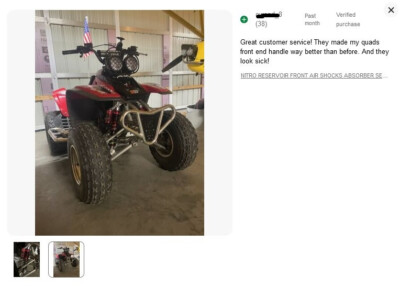 Yamaha Banshee YFZ350 Front & Rear Shocks Absorber Set Performance