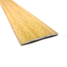 Oak effect Flat Aluminium Door Floor Bar Trim Threshold Motion Profile 900mm