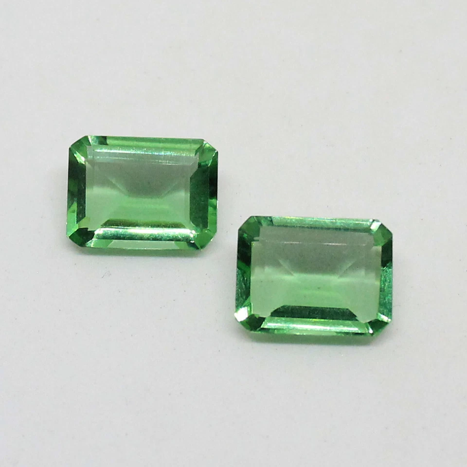 Green Tourmaline Emerald Cut Loose Gemstone 14x10mm 12.95 Cts VVS Gemstone - Image 2 of 2