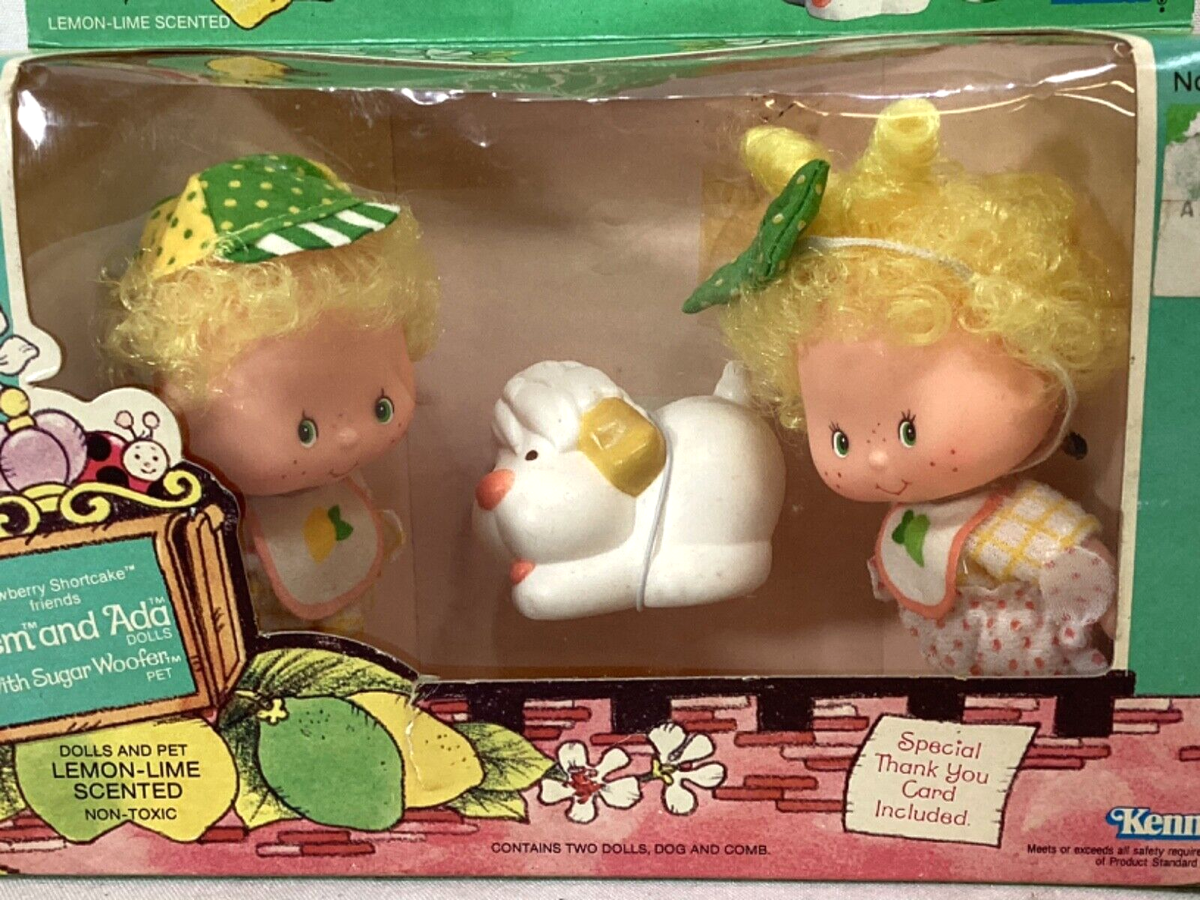1983 Vintage Strawberry Shortcake Lem & Ada & Sugar Woofer Figure