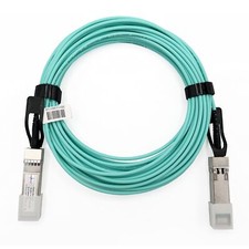 - 5m/16ft Fiber Optic Cable OM3 SFP to SFP AOC 10Gbps, Compatible with SF...