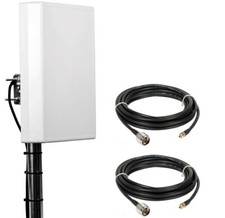 LTE Antenne 800 1800 2600MHz 2x 15dBi GEWINN 15M für alle Telekom und Vodafone