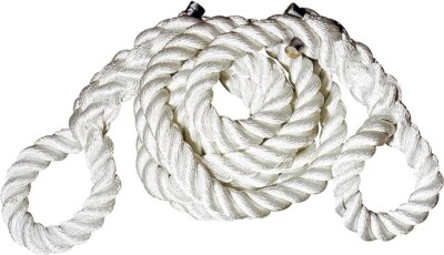 Hercules 1 in. x 20 ft Nylon Tow Rope with 2 Loops T3220  32,065 # Break USA