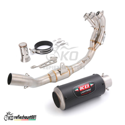 For Yamaha MT-09 FZ09 2020-2024 Exhaust System Header Pipe Carbon Muffler Escape