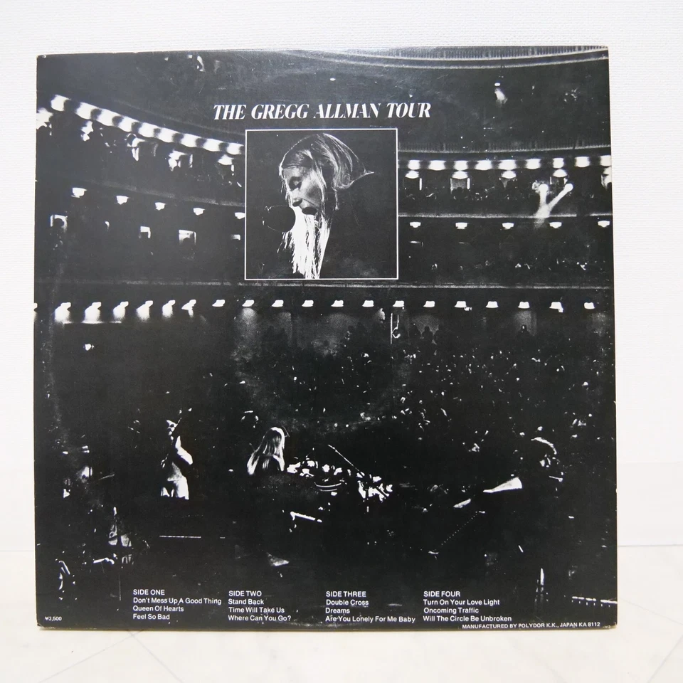 GREGG ALLMAN / TOUR JAPAN ISSUE DOUBLE LP PROMO WL W/OBI, INSERT - Image 2 of 4