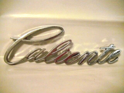 MERCURY COMET CYCLONE CALIENTE 6'' EMBLEM 1964 OEM - ''C4GB 16098 E''  METAL 3 PIN