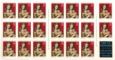 United States 32¢ Madonna & Child Postage Stamp #3244a MNH Full Booklet