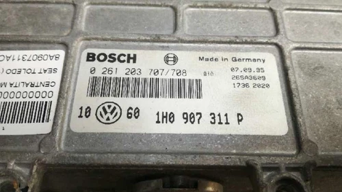 1H0907311P Centralina Motore Uce Per SEAT TOLEDO (1L) SXE 1995 1794937 - Foto 3 di 10