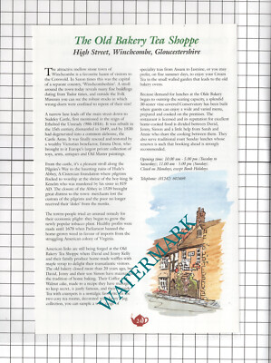 Old Bakery Tea Shoppe Winchcombe Kelly Hayles Fruit Farm Harrell -c.2001 Werbung