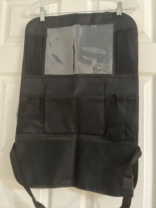 1PC Car Back Seat Organizer with Touch Screen Tablet Kids Kick Mat New