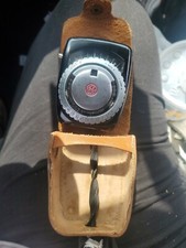 Vintage GE Exposure Meter Type PR-1 Film or Plates Leather Case General Electric