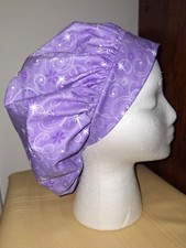 Magical Stars on Purple Medical Surgical Bouffant Scrub Hat SIZE Medium