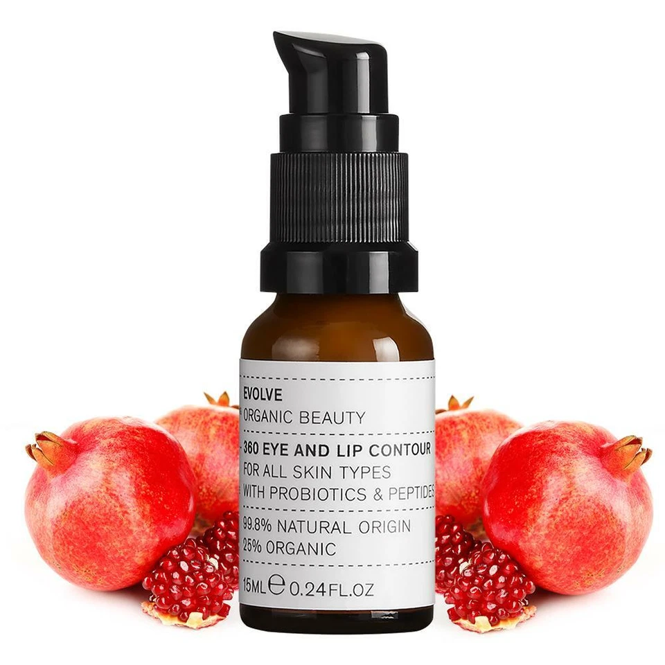 EVOVLE BEAUTY Evolve Beauty Organic 360 Eye and Lip Contour 15ml for Fine Lines & Wrinkles