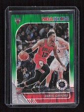 2019-20 Panini NBA Hoops Premium #243 Daniel Gafford RC Green Flash #'d /99