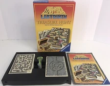 Labyrinth Treasure Hunt Ravensburger 2006 Family Race to Treasure Game Complete