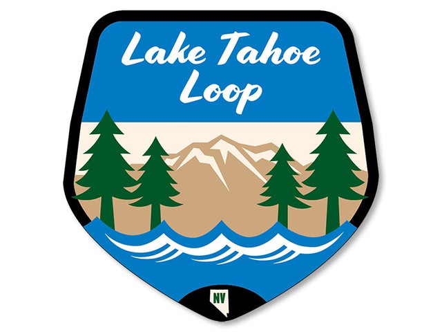 4x4 Inch Lake Tahoe Loop Sign Shaped Sticker Logo Nevada Nv City State Route EBay