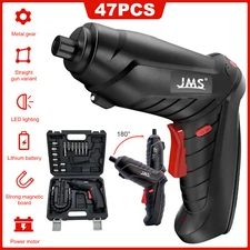 47 in 1 Power Tool Cordless Electric Screwdriver Drill Kit Wireless Rechargeable