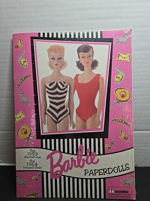 Barbie Paperdolls 1959 Number One & 1964 Ponytail Swirl. Package Is Still Sealed