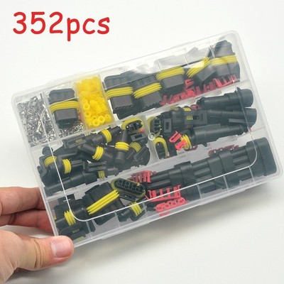 352x Waterproof Car Electrical 1234 pin Connector Terminals Automotive Wire Plug