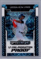 Leo De Vries 2025 Leaf Optichrome Baseball 1/1 Pre Production Proof