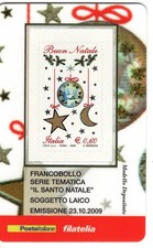ITALIA 2009 NATALE LAICO TESSERA FILATELICA MNH