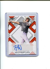 2023 Leaf Perfect Game Showcase Autographs Orange Heath Whitlock Auto 6/30