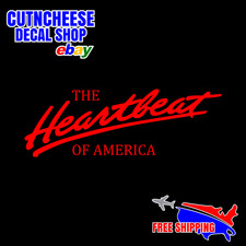 The Heartbeat of America Sticker, Classic Cheverolet Custom Cut Vinyl Decal
