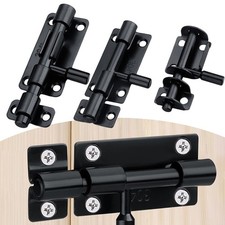 2Pcs Security Door Latch Lock Set with Screws for Various Applications