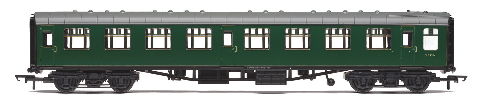 Hornby R40508 OO Gauge BR Mk1 Second Corridor SK Coach BR Green S24314 - Image 3