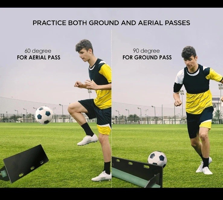 Portable Soccer Rebounder Training Board Dual Angle, 32 x 12"
