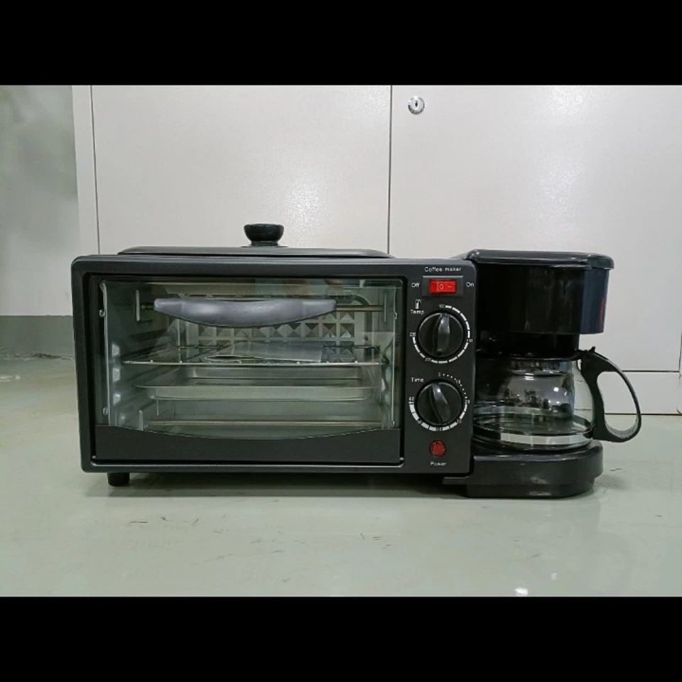 3-in-1 Multifunktions Toaster Ofen Frühstücksmaschine Kaffeemaschine Griddle - Bild 2 von 4