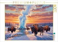 Calvendo Puzzle Yellowstone National Park With Bison | 1000 Pieces, Finished Siz