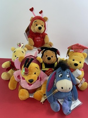 Winnie the Pooh Disney Store Parks  Set Of 6 Happy Valentine s Day