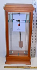BULOVA FRANK LLOYD WRIGHT DESIGN MANTEL CLOCK TESTED WORKS