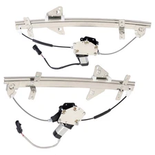 For 2000-2004 Dodge Dakota Pair Rear LH RH Window Regulator & Motor