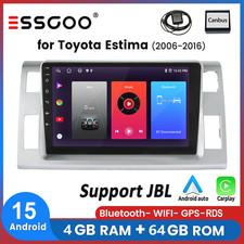 Touch Screen Android 15 For Toyota Tarago Estima 2006-2016 Car Stereo Radio JBL