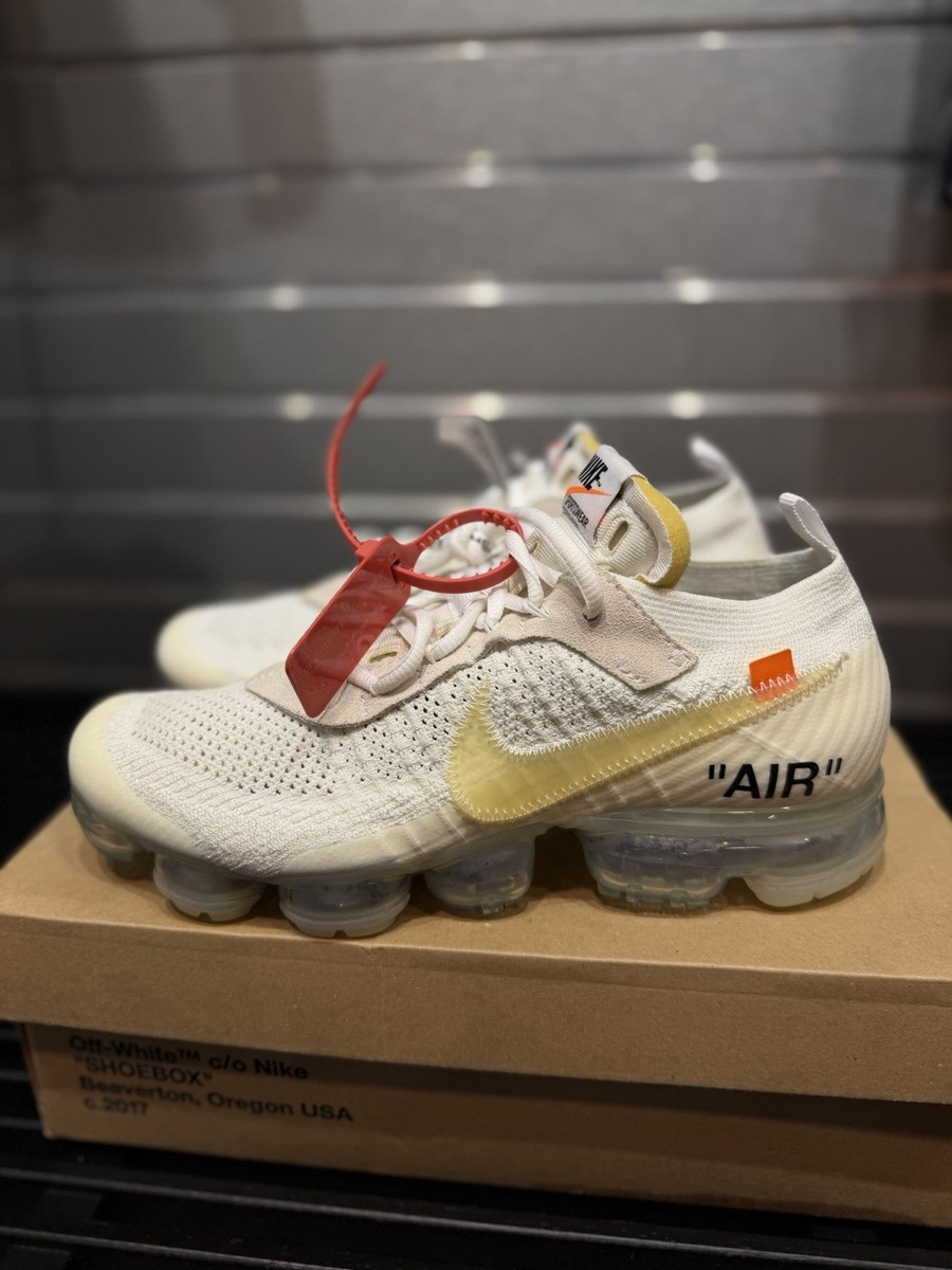2018 Nike Off-White x Air VaporMax Style AA3831-100 Size 9M Brand