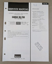 Sansui RG-700 Stereo Graphic Equalizer Consolette D-3835