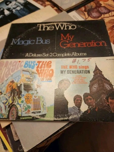 Vintage THE WHO Magic Bus/My Generation 2LP Deluxe Set 1980