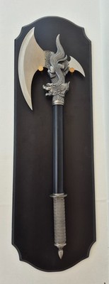 Oriental Dragon Axe. Stainless Steel with wall mount