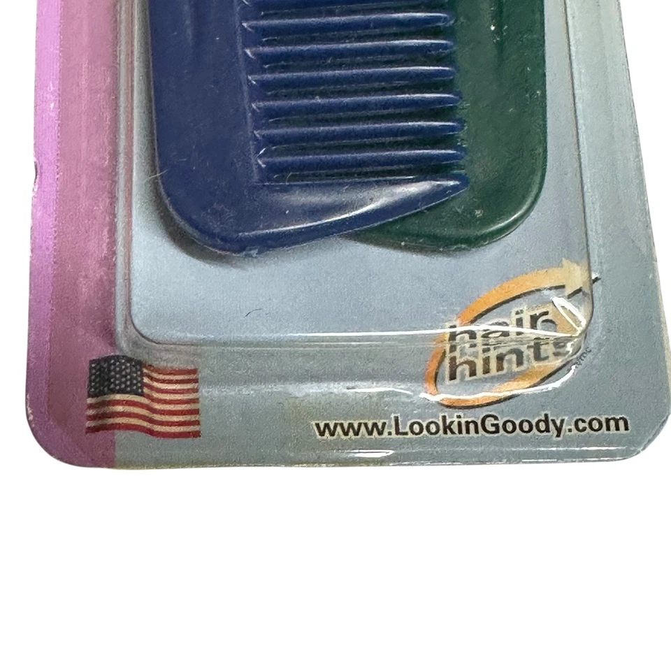 Paquete de 2 peines de estilo vintage Goody Value azul y verde 2000 artículo de EE. UU. 00621 NUEVO EN PAQUETE Foto 3 de 4