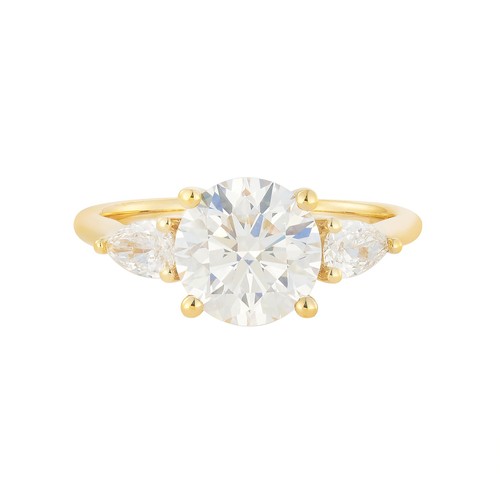 IGI Certificate 14K Yellow Gold Lab Grown Diamond Engagement Ring MZ12976