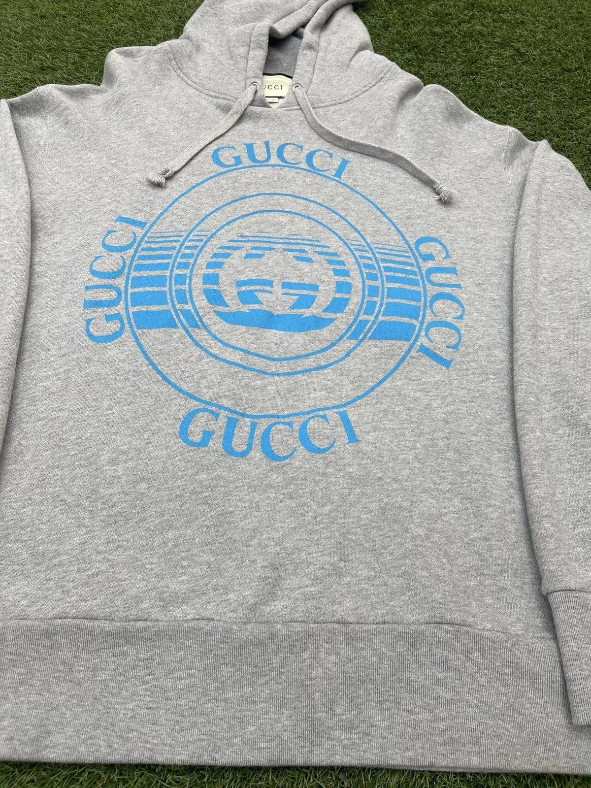 Taglia XXL Felpa con cappuccio pullover Gucci stampa record