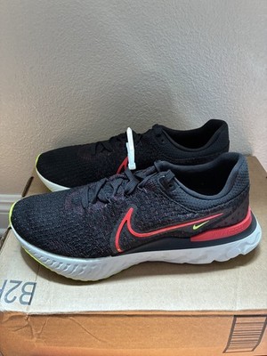 Size 9.5 - Nike React Infinity Run Flyknit 3 Black Siren Red