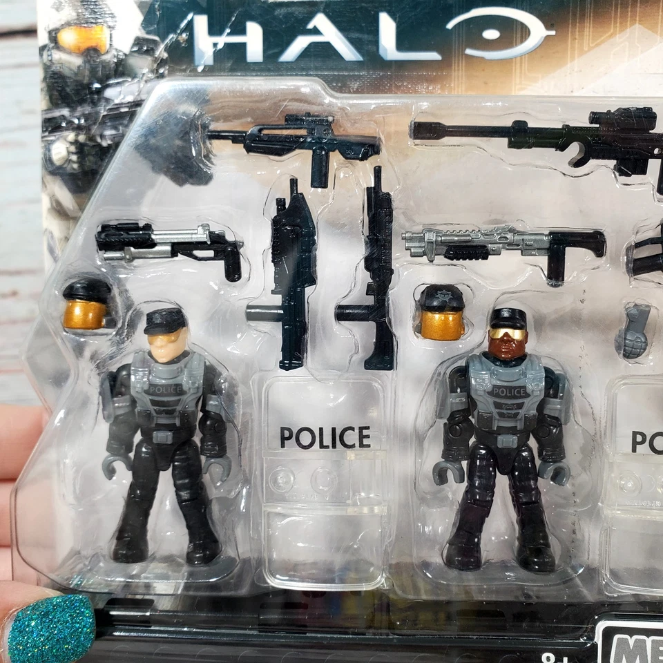 Halo Mega Bloks NMPD Police Customizer Pack Brand CNC96 RARE - Image 3 of 4